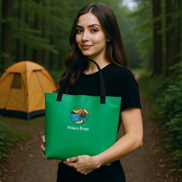 Tote bag Orbayu Drops - Verde