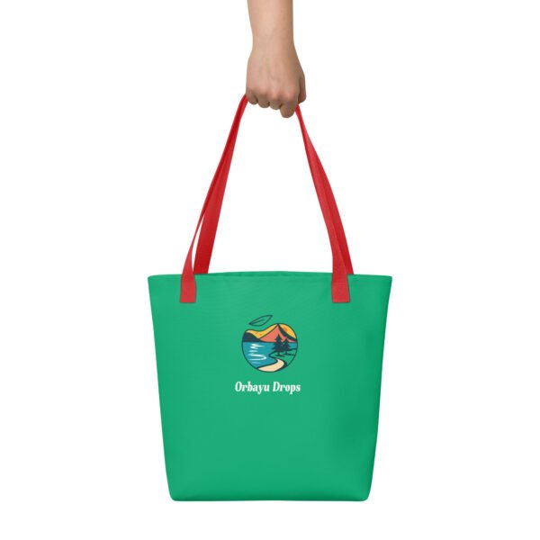 Tote bag Orbayu Drops - Verde