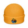 fisherman-beanie-gold-front-6904d63e038dd.jpg Gorro de punto Orbayu Essence