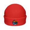 fisherman-beanie-red-front-6904d63e039ba.jpg Gorro de punto Orbayu Essence