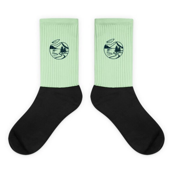 Calcetines Orbayu Drops Classic Black verde