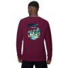 unisex-organic-raglan-sweatshirt-burgundy-back-693c4b9a69721.jpg Sudadera orgánica Penguins