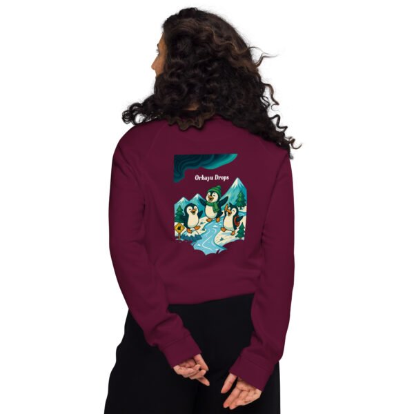 unisex-organic-raglan-sweatshirt-burgundy-back-693c4b9a6d143.jpg Sudadera orgánica Penguins