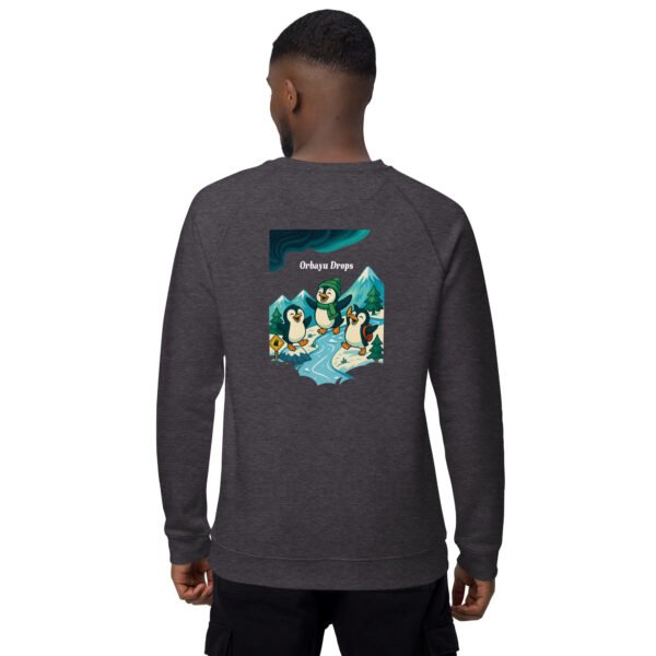 unisex-organic-raglan-sweatshirt-charcoal-melange-back-693c4b9a6a4b1.jpg Sudadera orgánica Penguins