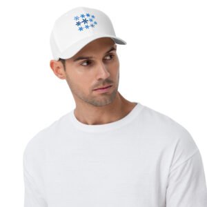 Gorra Orbayu Snowflakes blanca