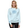 unisex-premium-sweatshirt-sky-blue-front-2-696796e0d40a5.jpg Sudadera Orbayu Snowflakes celeste