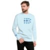 unisex-premium-sweatshirt-sky-blue-front-696796e0d2222.jpg Sudadera Orbayu Snowflakes celeste