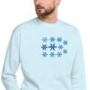 unisex-premium-sweatshirt-sky-blue-zoomed-in-696796e0d3355.jpg Sudadera Orbayu Snowflakes celeste