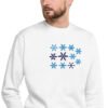Sudadera Orbayu Snowflakes blanca