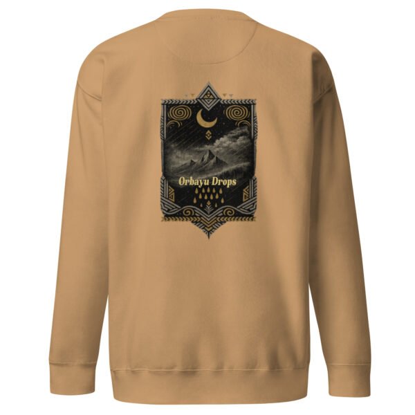 unisex-premium-sweatshirt-khaki-back-698f8d0f71177.jpg Sudadera premium Orbayu Moonfall