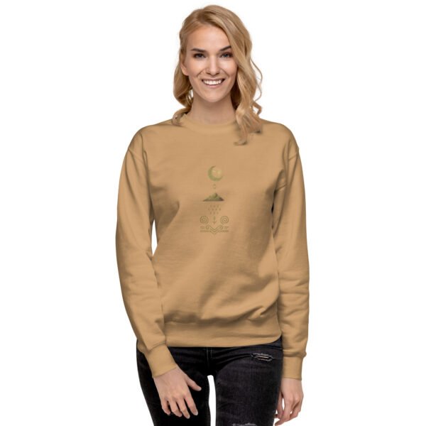 unisex-premium-sweatshirt-khaki-front-2-698f91d0957f7 Sudadera premium Orbayu Moonfall