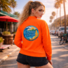 Chaqueta bomber Orbayu Blue Wave naranja