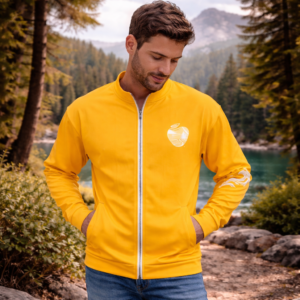 Chaqueta bomber Orbayu Blue Wave amarilla