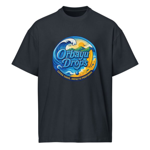 Camiseta boxy Orbayu Blue Wave