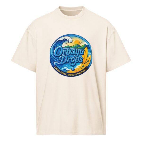 Camiseta boxy Orbayu Blue Wave