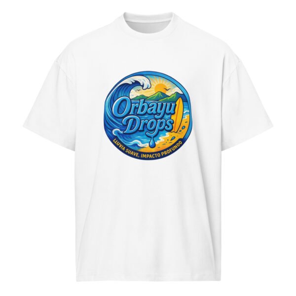Camiseta boxy Orbayu Blue Wave