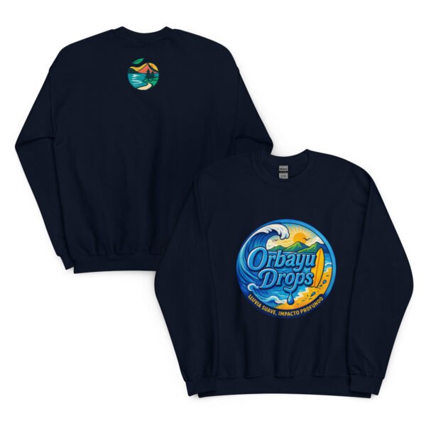 unisex-crew-neck-sweatshirt-navy-front-and-back-69df6c6690643.jpg Sudadera Orbayu Blue Wave