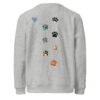 unisex-organic-mid-weight-roller-sweatshirt-heather-grey-back-69f3c68e190f5.jpg Sudadera Orbayu Cats