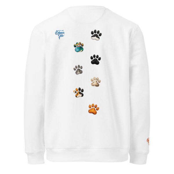 unisex-organic-mid-weight-roller-sweatshirt-white-back-69f3c68e19216.jpg Sudadera Orbayu Cats