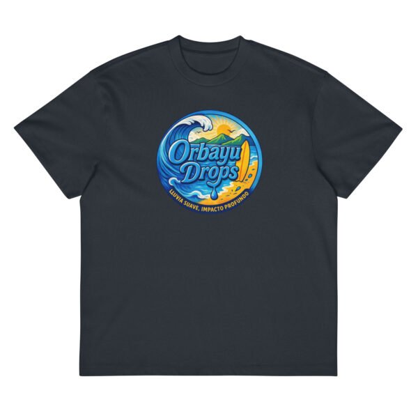 Camiseta boxy Orbayu Blue Wave