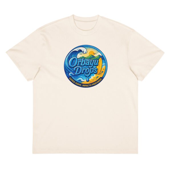 Camiseta boxy Orbayu Blue Wave