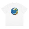 Camiseta boxy Orbayu Blue Wave