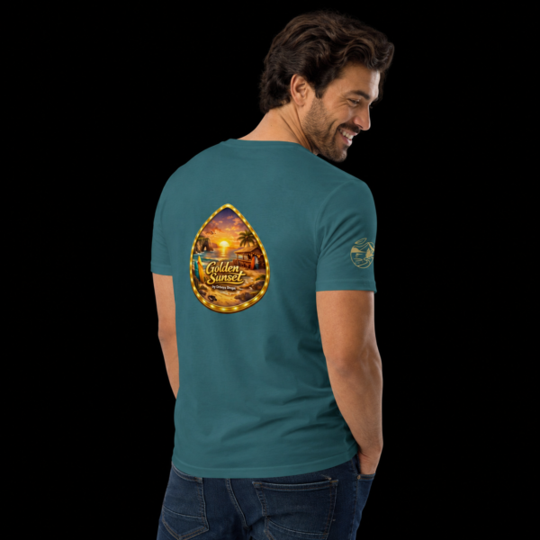 Camiseta unisex de algodón orgánico Orbayu Golden Sunset