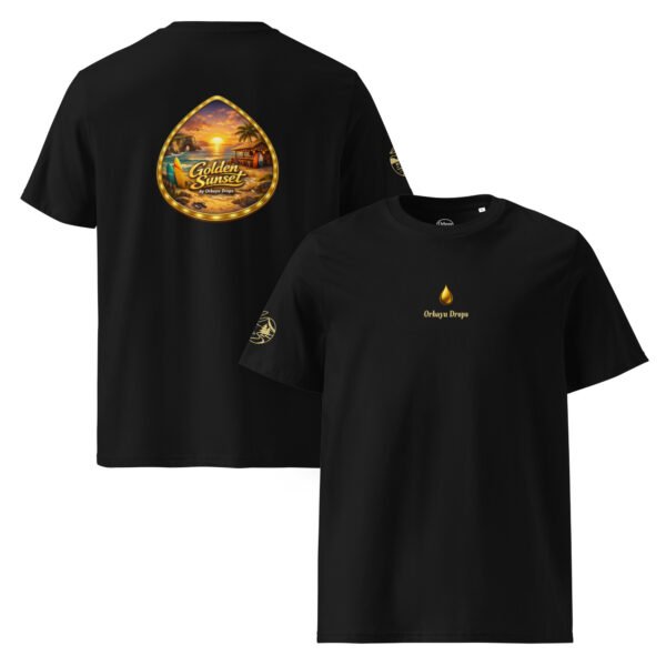 Camiseta unisex de algodón orgánico Orbayu Golden Sunset