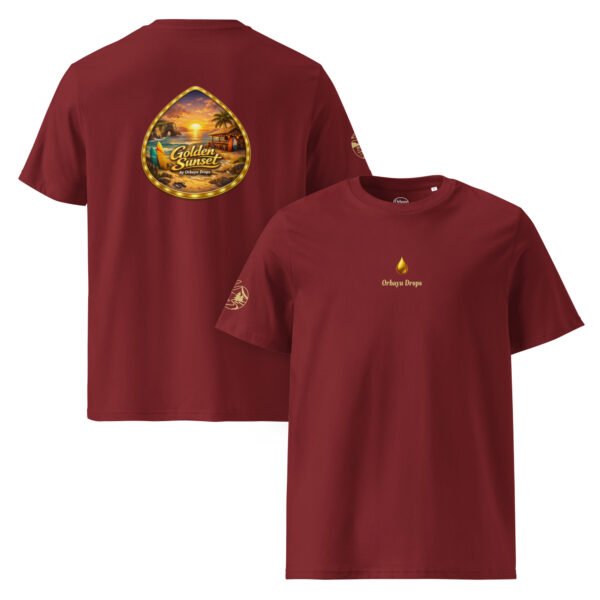 Camiseta unisex de algodón orgánico Orbayu Golden Sunset