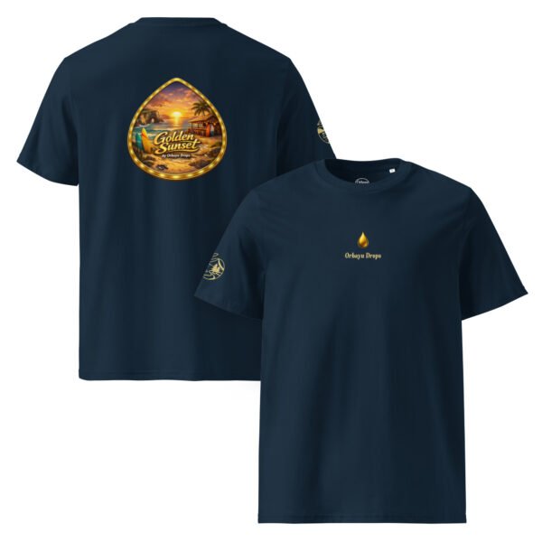 Camiseta unisex de algodón orgánico Orbayu Golden Sunset