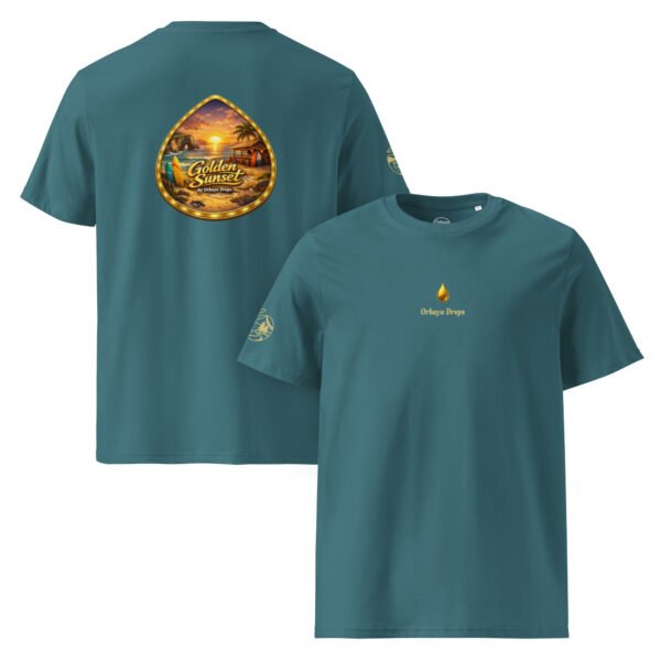 Camiseta unisex de algodón orgánico Orbayu Golden Sunset