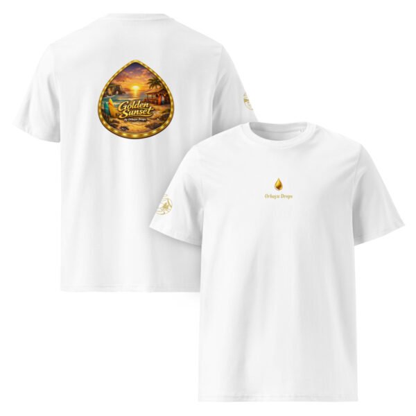 Camiseta unisex de algodón orgánico Orbayu Golden Sunset